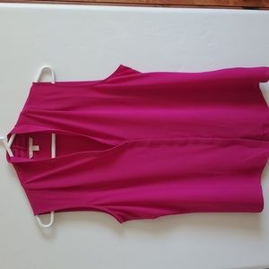 Banana Republic Fuscia Sleeveless top Size 14 100% polyester